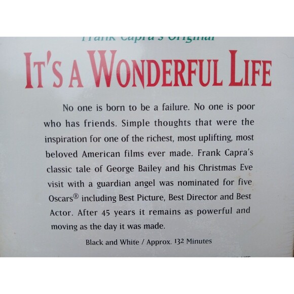 Its a Wonderful Life (1946) (VHS, 1993, Original Uncut Version) BRASS ORNAMENT - Picture 4 of 5